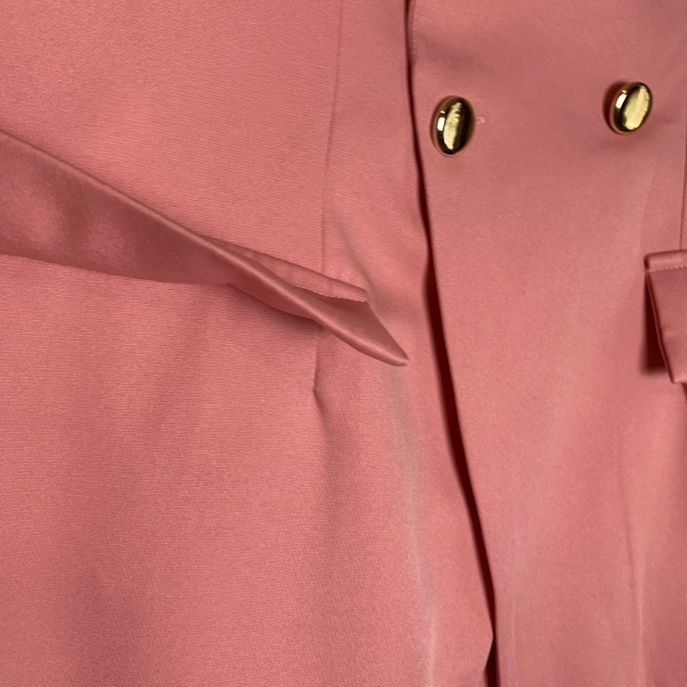 NIAY Double Breasted Jacket Blazer Dusty Pink women Size Medium like New - Picture 11 of 11